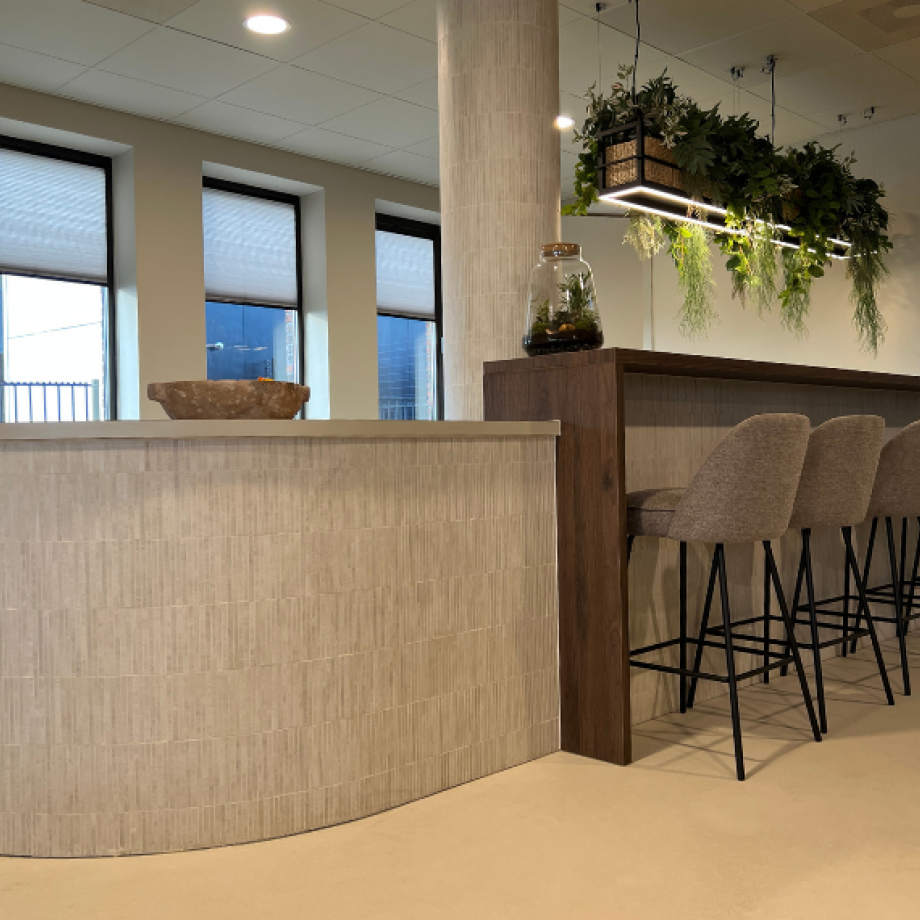 Microcementvloer kantoor Noordwijk
