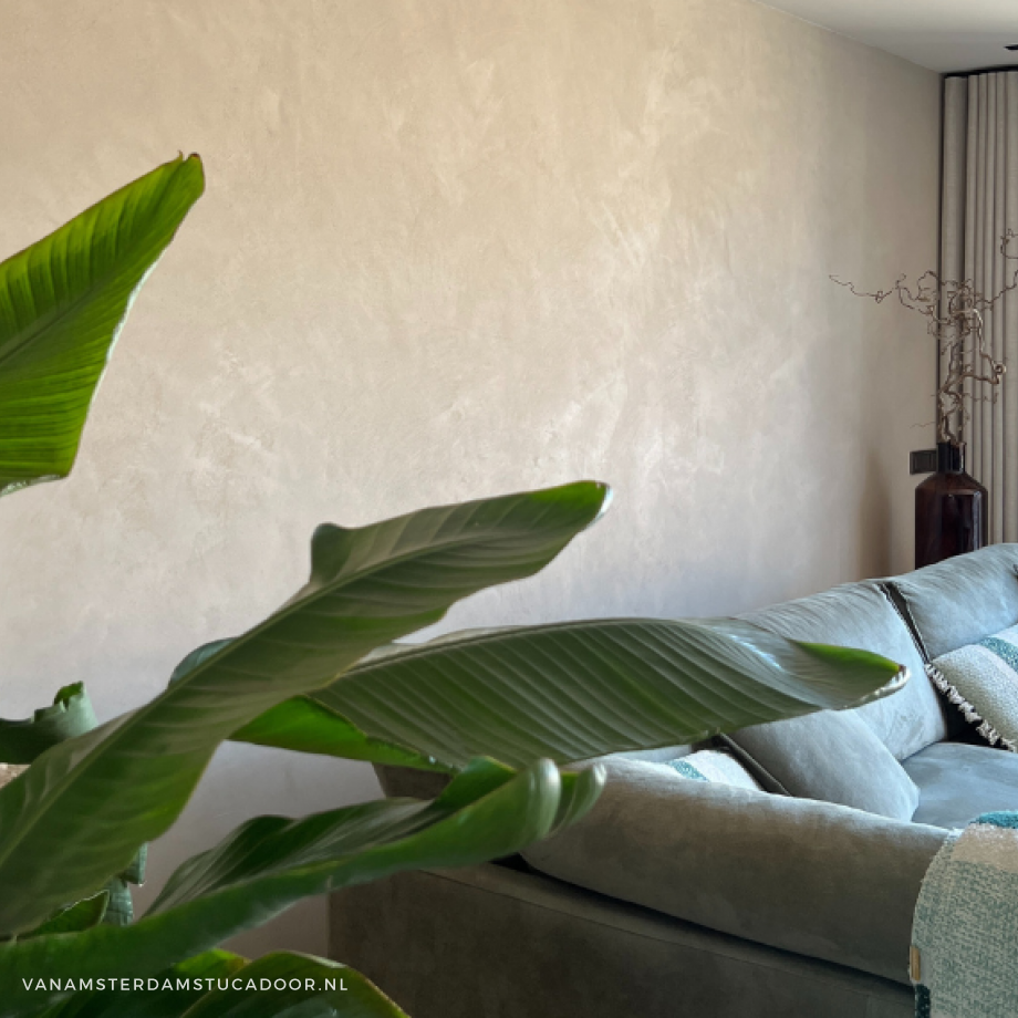 Monostone wand woonkamer Roelofarendsveen