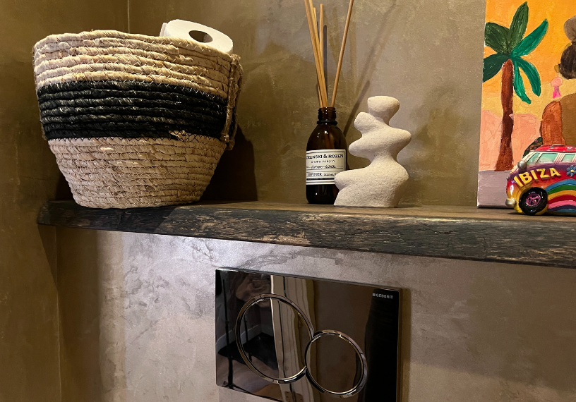 Speciaalstuc Afrika in toilet Rijnsburg