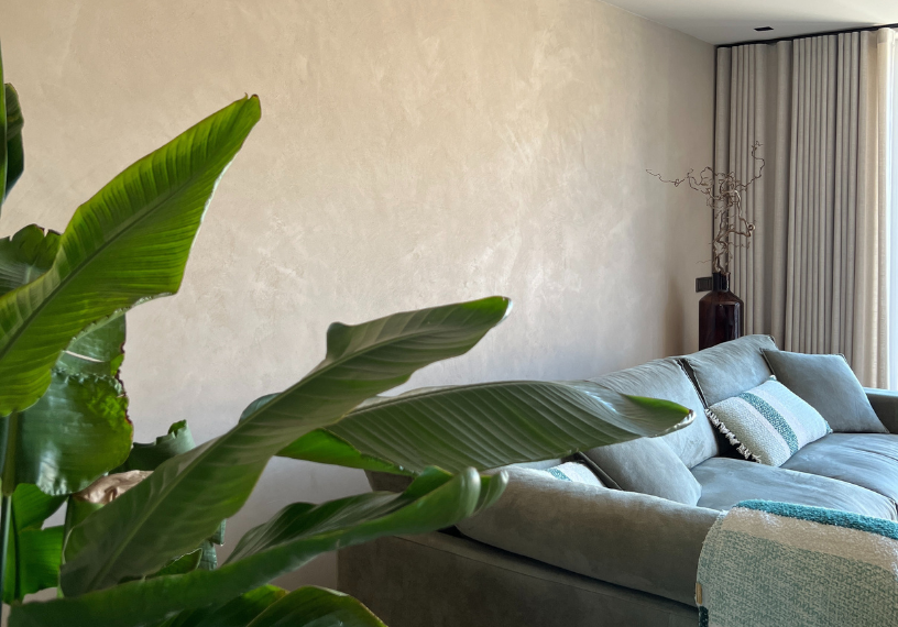 Monostone wand woonkamer Roelofarendsveen